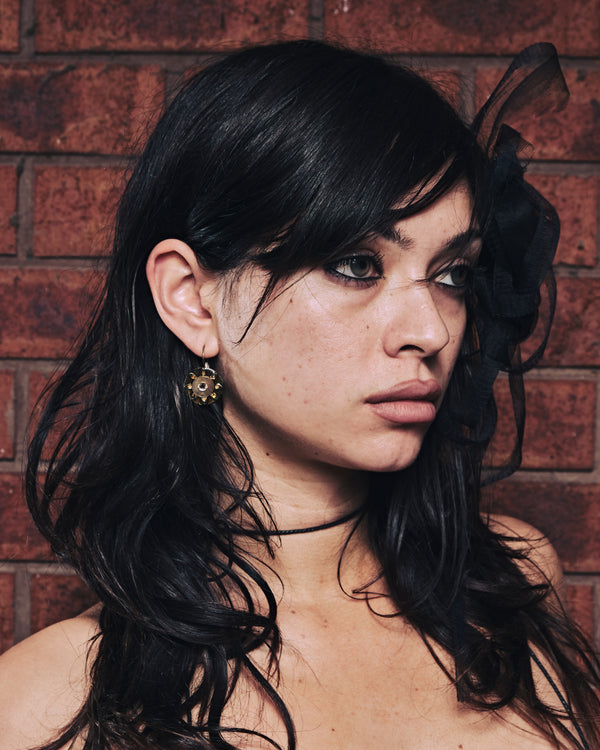 Yoki Circle Vintage Earrings