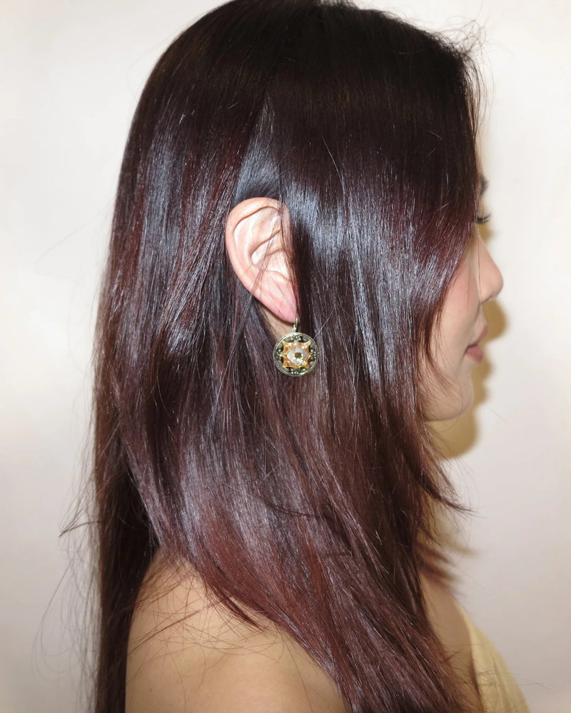 Tangerine Vintage Earrings