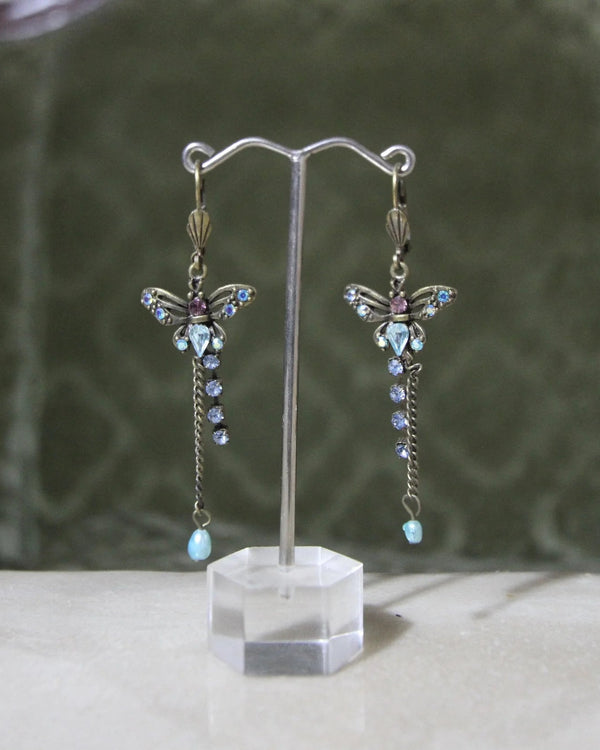 Droplet Butterfly Earrings