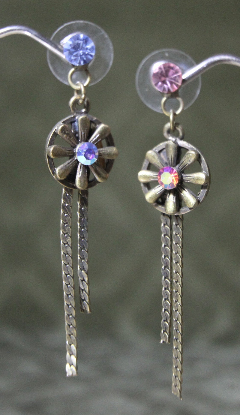 Flora Drop Vintage Earrings