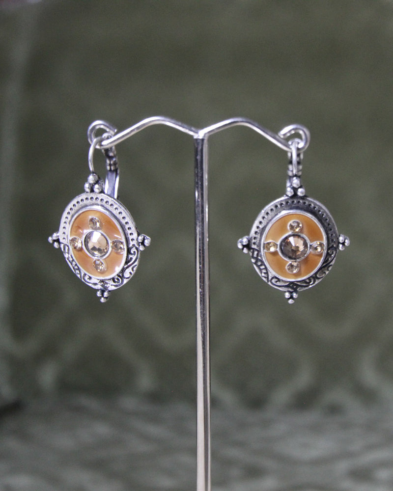 Edie Silver Sun Vintage Earrings