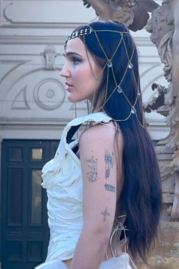 'Ali' Jewelled Vintage Head Chain