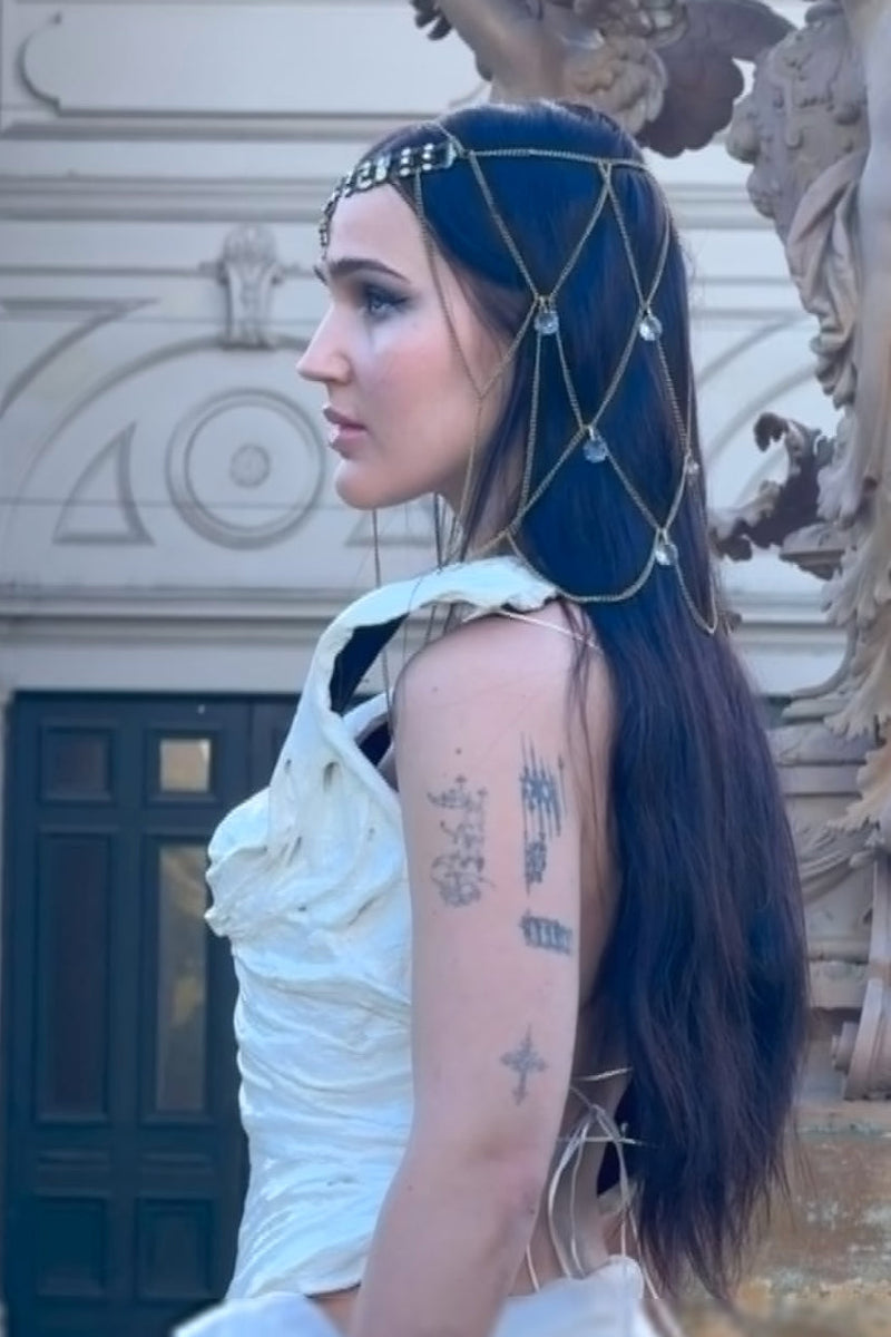 'Ali' Jewelled Vintage Head Chain